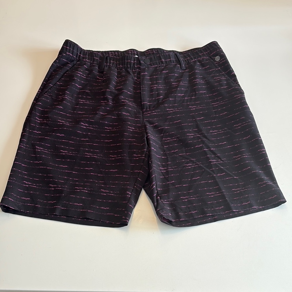 🔥 Adidas Athletic Shorts | Size 33 | Black & Pink Pattern